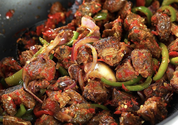 Peppered Goatmeat